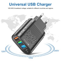 USLION 4 Port USB-C ładowarka 48W kabel USB do ładowania dla iPhone 12 Pro Max Macbook Xiaomi PD typu C ładowarek ściennych ładowarka USB 5
